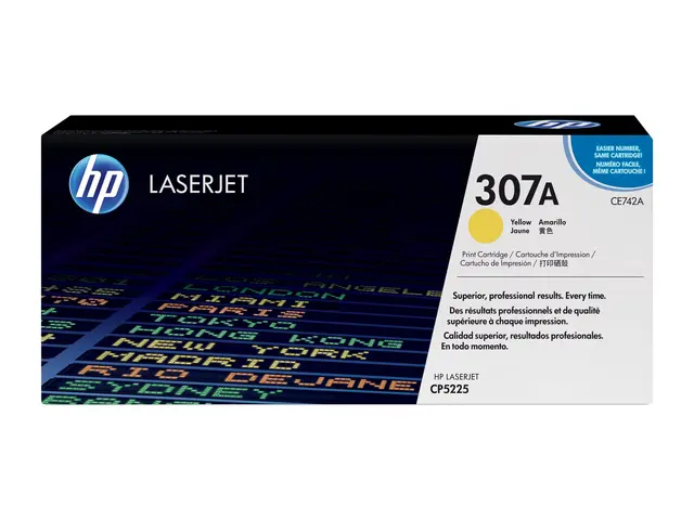 HP 307A - Gul - original - LaserJet - tonerpatron (CE742A) - for C...
