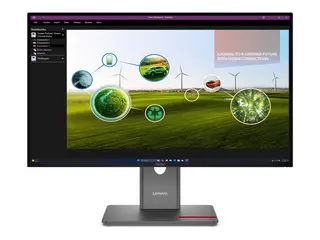 Lenovo ThinkVision P27Q-40 - LED-skjerm - 27&quot; 2560 x 1440 QHD @ 120 Hz - IPS - 350 cd/m&#178; - 1500:1 - DisplayHDR 10 - 4 ms - HDMI, DisplayPort - eklipsesvart
