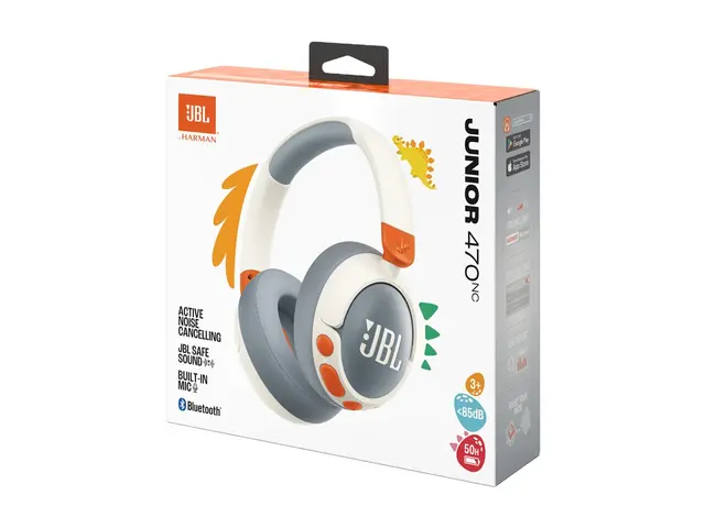 JBL Junior 470NC - Hodetelefoner med mikrofon - full størrelse - B...