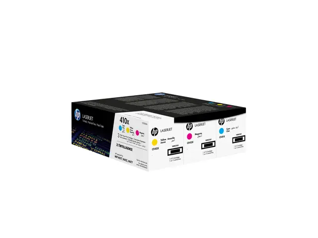 HP 410X - 3-pack - Høy ytelse - gul, cyan, magenta - original - La...