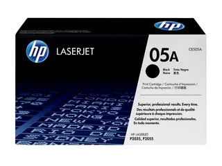 HP 05A - Svart - original - LaserJet - tonerpatron (CE505A) for LaserJet P2035, P2035n, P2055, P2055d, P2055dn, P2055x