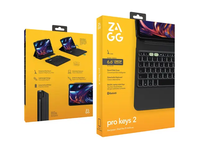 ZAGG Pro Keys 2 - Tastatur og folioveske (foliodekke) bakgrunnsbel...