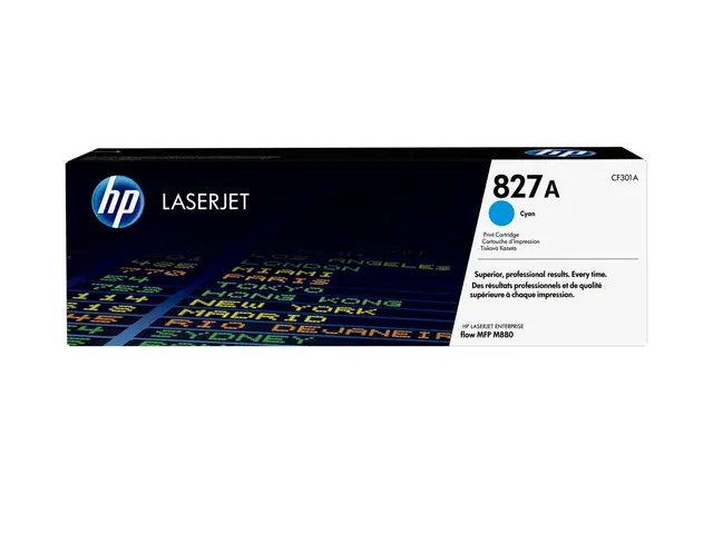 HP 827A - Cyan - original - LaserJet - tonerpatron (CF301A) - for ...