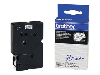 Brother - Svart - hvit - Rull (1,2 cm) 1 rull(er) merkelapper for P-Touch PT-15, PT-20, PT-6