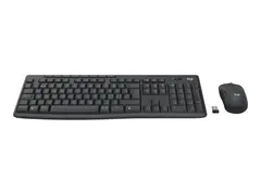 Logitech MK370 Combo for Business Tastatur- og mussett - trådløs - Bluetooth LE - QWERTY - Storbritannia - grafitt