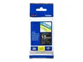 Brother TZe-345 - Selv-adhesiv - hvitt p&#229; svart Rull (1,8 cm x 8 m) 1 kassett(er) laminert teip - for Brother PT-P750; P-Touch Series; P Touch Cube Plus PT-P710; P-Touch Cube Pro PT-P910