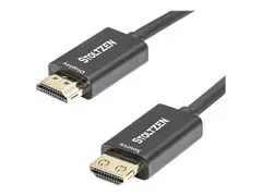 Stoltzen - HDMI-kabel - HDMI hann til HDMI hann 10 m - dobbeltskjermet hybridkobber/fiberoptikk - svart - Active Optical Cable (AOC), st&#248;tte for 4K 60 Hz (3840 x 2160)