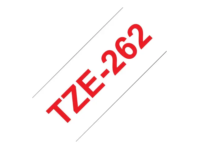 Brother TZe-262 - Rødt på hvitt Rull (3,6 cm x 8 m) 1 kassett(er) ...