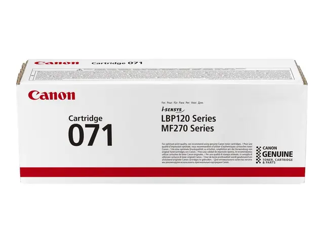 Canon 071 - Svart original tonerpatron for i-SENSYS LBP122dw, MF272dw
