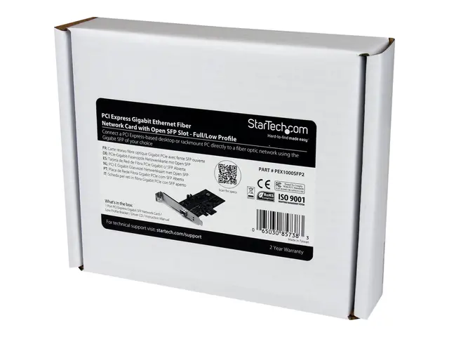 StarTech.com PCI Express Gigabit Ethernet Fiber Network Card w/ Op...
