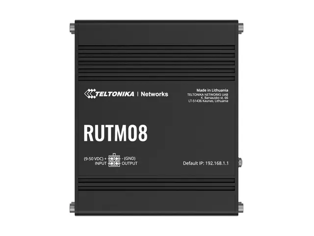 Teltonika RUTM08 - Ruter 3-portssvitsj 1GbE, IEEE 802.3u, PPP DIN-...