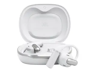 JBL Sense Pro - True wireless-hodetelefoner med mikrofon åpent øre - clip-on - Bluetooth - hvit