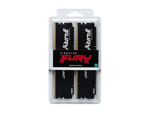 Kingston FURY Beast - DDR5 sett 16 GB: 2 x 8 GB DIMM 288-pin 5600 ...