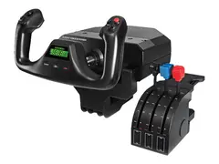 Logitech Flight Yoke System - &#197;k og gasspedal kablet - for PC