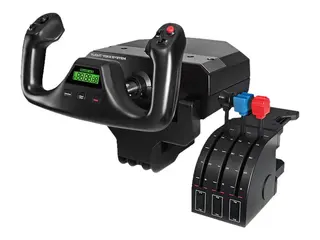 Logitech Flight Yoke System - &#197;k og gasspedal kablet - for PC