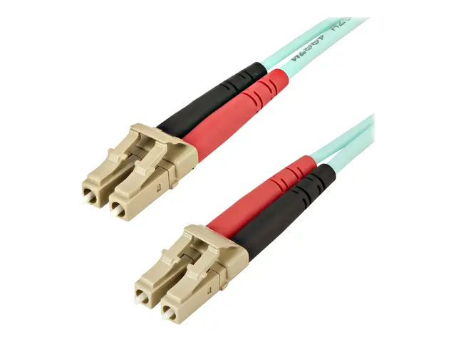 StarTech.com Aqua OM4 Duplex Multimode Fiber - 2m / 6 ft - 100 Gb ...