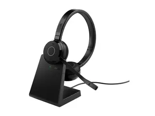 Jabra Evolve 65 TE Stereo - Hodesett - on-ear Bluetooth - tr&#229;dl&#248;s - USB-A via Bluetooth-adapter - lydisolerende - UC-sertifisert