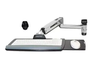 Ergotron LX - Monteringssett (sitte-stå-arm, utvidelse, sokkel, tastaturbakke, utrekkbart musebrett, håndleddsstøtte, musholder) for tastatur / mus - polert aluminium - veggmonterbar - for P/N: 45-353-026