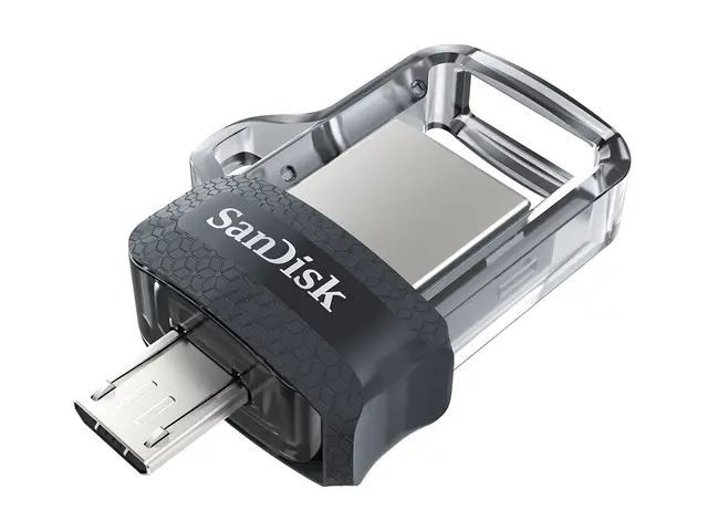 SanDisk Ultra Dual - USB-flashstasjon - 64 GB USB 3.0 / micro USB 