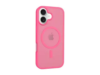 Screenor Icy - Bakdeksel for mobiltelefon MagSafe-samsvar - termoplast-polyuretan (TPU), akryl - klar rosa - for Apple iPhone 17
