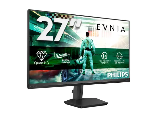 Philips Evnia 3000 27M2N3500PF - LED-skjerm gaming - 27" - 2560 x 1440 QHD @ 240 Hz - Fast IPS - 1000:1 - HDR10 - 0.3 ms - 2xHDMI, DisplayPort - koksgrå 