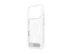 Belkin Clear Series - Beskyttende deksel for mobiltelefon med stativ - MagSafe-samsvar - plastikk, silikon - blank - for Apple iPhone 17 Pro, 18 Pro