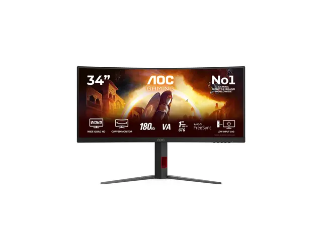 AOC Gaming CU34G4 - LED-skjerm gaming kurvet 34" 3440 x 1440 UWQHD...