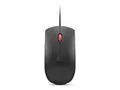 Lenovo - Mus - optisk - 3 knapper kablet - USB - svart, r&#248;d