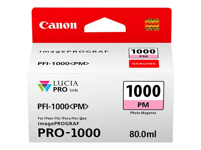 Canon PFI-1000 PM - 80 ml - fotomagenta - original - blekkbeholder...