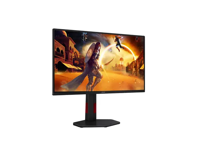 AOC Gaming 25G4ZR - G4 Series - LED-skjerm gaming - 25" (24.5" synlig) - 1920 x 1080 Full HD @ 240 Hz - Fast IPS - 300 cd/m² - 1000:1 - HDR10 - 0.5 ms - 2xHDMI, DisplayPort - svart, rød 