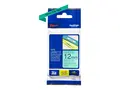 Brother TZe-731 - Sort p&#229; gr&#248;nt - Rull (1,2 cm x 8 m) 1 kassett(er) laminert teip for Brother PT-D210, D600, H110, P750; P-Touch PT-1005, D450, E310; P-Touch Cube Pro PT-P910