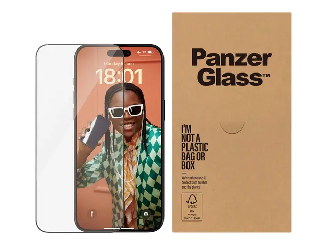 PanzerGlass - Skjermbeskyttelse for mobiltelefon ultrabred passfor...