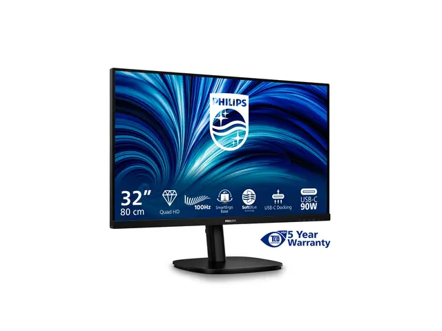 Philips 32B2U3601 - 3000 Series LED-skjerm 32" (31.5" synlig) 2560...