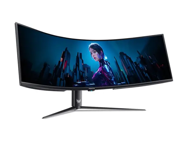 Acer Predator Z57 bmiiphuzx - Z Series - LED-skjerm gaming - kurvet - 57" (57.1" synlig) - 7680 x 2160 Dual UHD @ 120 Hz - VA - 1000 cd/m² - 3000:1 - DisplayHDR 1000 - 1 ms - 2xHDMI, DisplayPort, USB-C - høyttalere - svart 