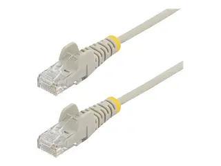 STARTECH.COM 1.5m CAT6 Cable - Grey Slim CAT6 Patch Cable - Snagless RJ45 Co