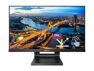 Philips 242B1TC - LED-skjerm - 24&quot; (23.8&quot; synlig) ber&#248;ringsskjerm - 1920 x 1080 Full HD (1080p) @ 75 Hz - IPS - 250 cd/m&#178; - 1000:1 - 4 ms - HDMI, VGA, DisplayPort - h&#248;yttalere - svart tekstur