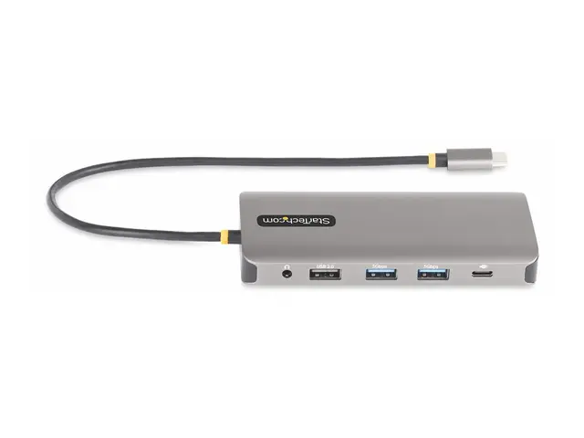 StarTech.com USB-C Triple-Monitor Multiport Adapter, HDMI/DP/Card ...