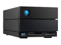 LaCie 2big Dock STLG28000400 - Harddiskarray 28 TB - 2 br&#248;nner (SATA-600) - HDD 14 TB x 2 - Thunderbolt 4, USB 3.2 Gen 2 (ekstern) - med 5-&#229;rs Rescue Data Recovery Service Plan
