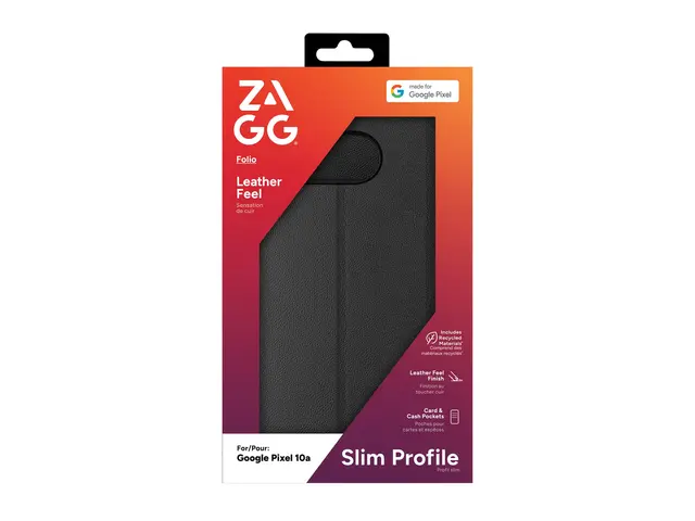 Zagg - Lommebok for mobiltelefon svart Google Pixel 10a