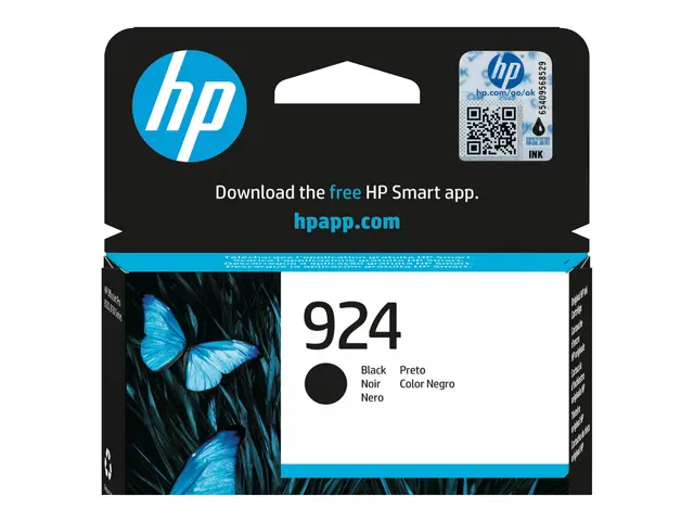 HP 924 - Svart original Officejet blekkpatron