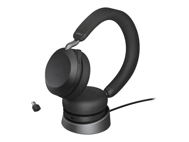 Jabra Evolve2 75 - Hodesett on-ear Bluetooth trådløs aktiv støydem...