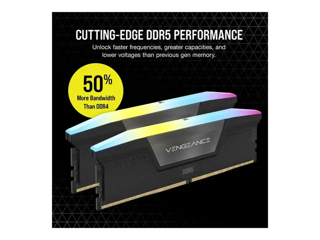 CORSAIR Vengeance RGB - DDR5 sett 32 GB: 2 x 16 GB DIMM 288-pin 60...