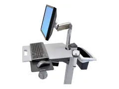 Ergotron Neo-Flex - Monteringskomponent (håndtak, bakre kurv) plastikk - to-tonet grått - vognmonterbar - for P/N: 24-205-214, 24-206-214