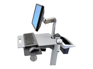 Ergotron Neo-Flex - Monteringskomponent (håndtak, bakre kurv) plastikk - to-tonet grått - vognmonterbar - for P/N: 24-205-214, 24-206-214