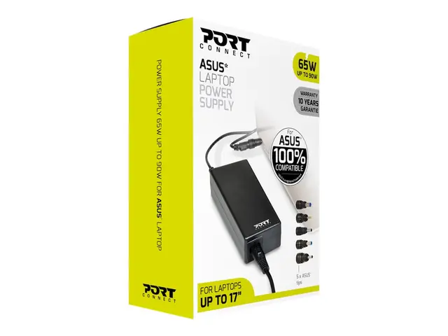 PORT - Strømadapter AC 100-240 V 65 watt Europa