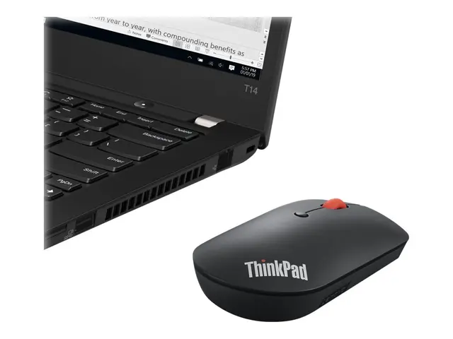 Lenovo ThinkPad Silent - Mus høyre- og venstrehåndet blå optisk 3 ...