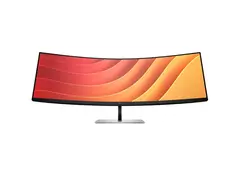 HP E45c G5 - E-Series - LED-skjerm kurvet - 44.5" - 5120 x 1440 Dual Quad HD @ 165 Hz - VA - 400 cd/m² - 3000:1 - 3 ms - HDMI, DisplayPort, USB-C - høyttalere - svart hode, svart og sølv (stativ)