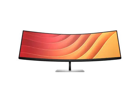 HP E45c G5 - E-Series - LED-skjerm kurvet - 44.5" - 5120 x 1440 Dual Quad HD @ 165 Hz - VA - 400 cd/m² - 3000:1 - 3 ms - HDMI, DisplayPort, USB-C - høyttalere - svart og sølv (stativ), svart hode
