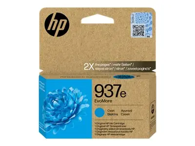 HP 937e EvoMore - 20 ml - cyan - original - Officejet - blekkpatron