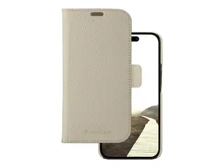 dbramante1928 New York - Lommebok for mobiltelefon fullnarvet rulleskinn - sanddyne - for Apple iPhone 15
